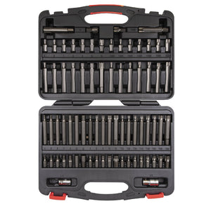 Sealey TRX-Star*/Security TRX-Star*/Hex/Ribe/Spline Bit Set 74pc 3/8" & 1/2" Sq Drive (Platinum Series) (Premier)