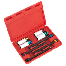 Load image into Gallery viewer, Sealey Torque Stick &amp; Aluminium Wheel Impact Socket Set 8pc 1/2&quot; Sq Drive
