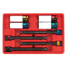 Load image into Gallery viewer, Sealey Torque Stick &amp; Aluminium Wheel Impact Socket Set 8pc 1/2&quot; Sq Drive
