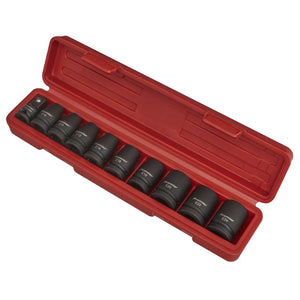 Sealey Impact TRX-Star* Female Socket Set 10pc 1/2" Sq Drive (Premier)