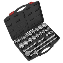 Load image into Gallery viewer, Sealey Socket Set 26pc 3/4&quot; Sq Drive 12pt WallDrive (Premier)
