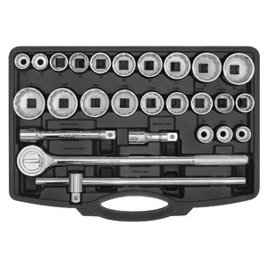 Sealey Socket Set 26pc 3/4" Sq Drive 12pt WallDrive (Premier)