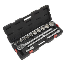 Load image into Gallery viewer, Sealey Socket Set 15pc 3/4&quot; Sq Drive 12pt WallDrive Metric (Premier)
