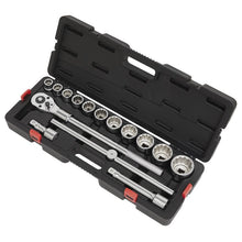 Load image into Gallery viewer, Sealey Socket Set 15pc 3/4&quot; Sq Drive 12pt WallDrive Metric (Premier)
