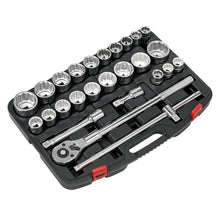 Load image into Gallery viewer, Sealey Socket Set 26pc 3/4&quot; Sq Drive 12pt WallDrive Hardened/Tempered (Premier)
