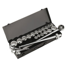 Load image into Gallery viewer, Sealey Socket Set 22pc 3/4&quot; Sq Drive 12pt WallDrive (Premier)
