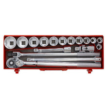 Load image into Gallery viewer, Sealey Socket Set 17pc 3/4&quot; Sq Drive WallDrive Metric (Premier)
