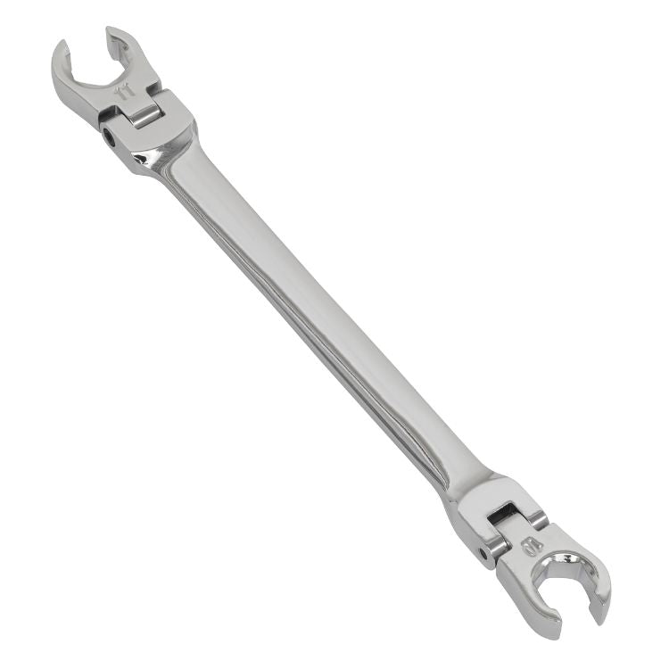 Sealey Flexi-Head Flare Nut Spanner 10 x 11mm (Premier)