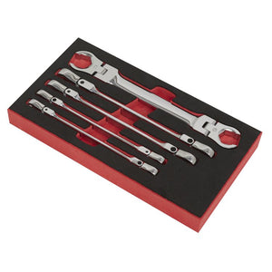 Sealey Flexi-Head Flare Nut Spanner Set 5pc (Premier)