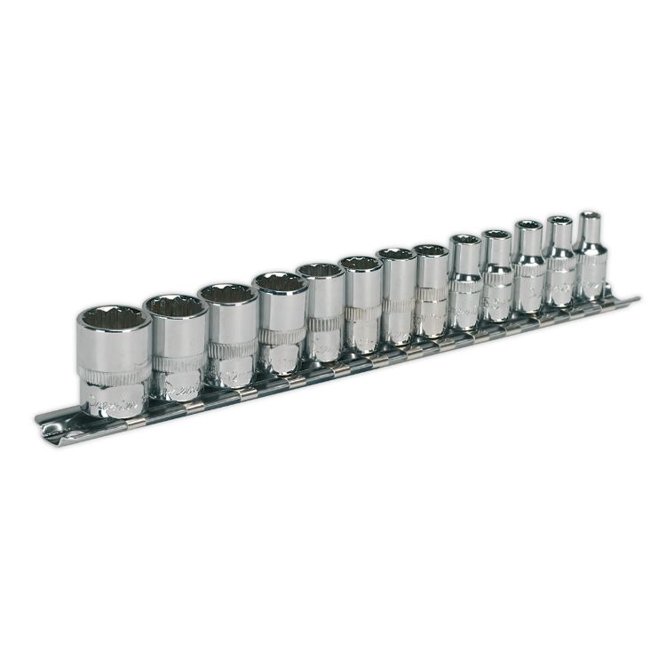 Sealey Socket Set 13pc 1/4