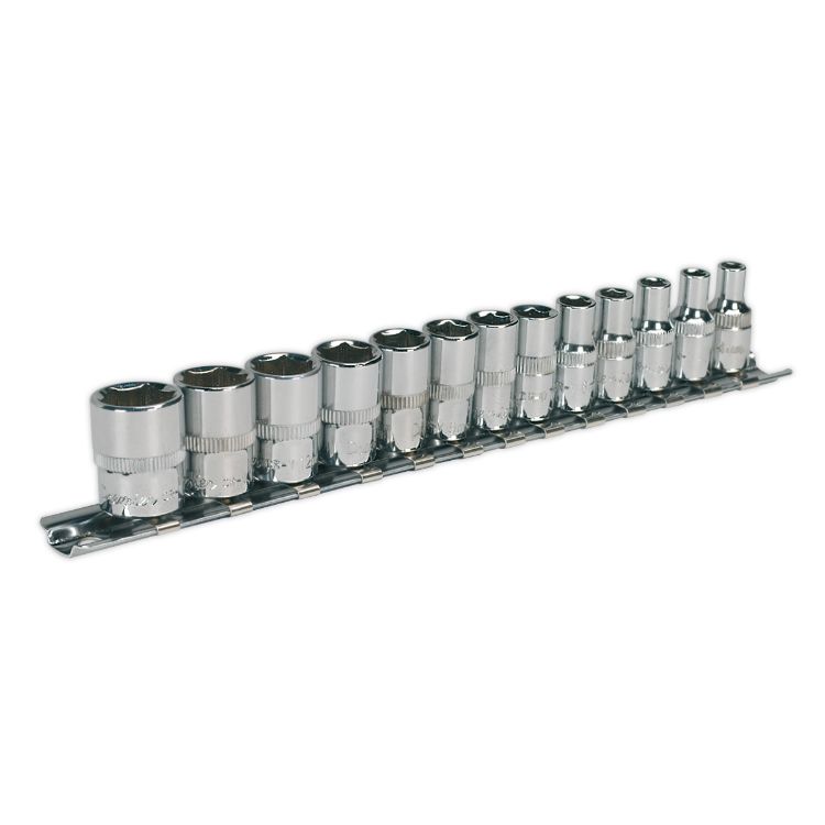 Sealey Socket Set 13pc 1/4