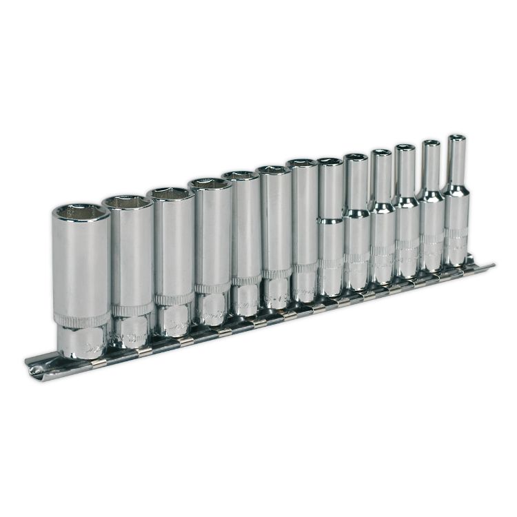 Sealey Socket Set 13pc 1/4