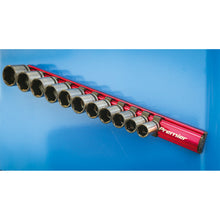 Load image into Gallery viewer, Sealey Socket Retaining Rail Magnetic 3/8&quot; Sq Drive 12 Clips (Premier)
