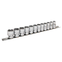 Load image into Gallery viewer, Sealey Socket Set 12pc 3/8&quot; Sq Drive Lock-On 6pt Metric (Premier)
