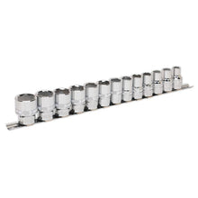 Load image into Gallery viewer, Sealey Socket Set 13pc 1/2&quot; Sq Drive Lock-On 6pt Metric (Premier)
