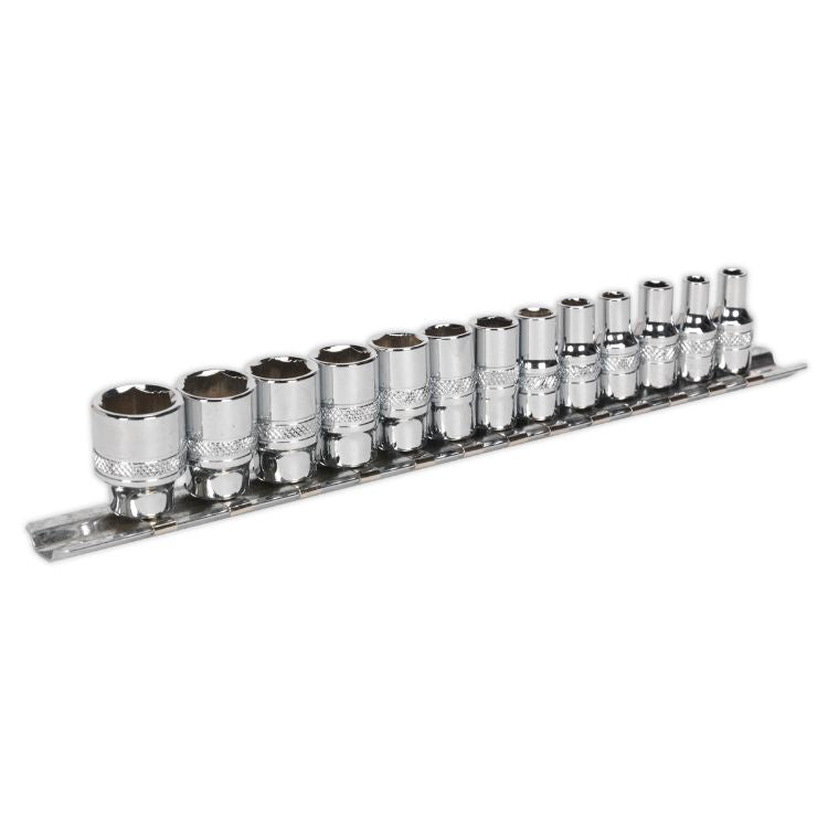 Sealey Socket Set 13pc 1/4