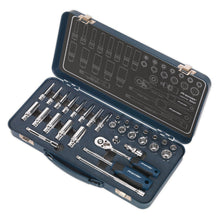 Load image into Gallery viewer, Sealey Socket Set 32pc 1/4&quot; Sq Drive Lock-On 6pt Metric (Premier)
