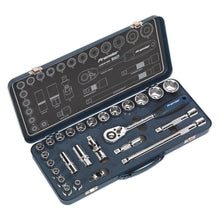 Load image into Gallery viewer, Sealey Socket Set 26pc 1/2&quot; Sq Drive Lock-On 6pt Metric (Premier)
