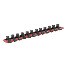 Load image into Gallery viewer, Sealey Socket Retaining Rail, 12 Clips 3/8&quot; Sq Drive (Premier)
