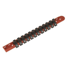 Load image into Gallery viewer, Sealey Socket Retaining Rail, 12 Clips 3/8&quot; Sq Drive (Premier)
