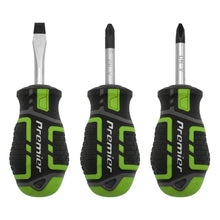 Load image into Gallery viewer, Sealey Screwdriver Set 3pc GripMAX Stubby - Hi Vis (Premier)
