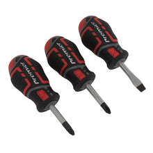 Load image into Gallery viewer, Sealey Screwdriver Set 3pc GripMAX Stubby (Premier)
