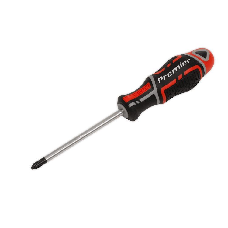 Sealey Screwdriver Pozi #2 x 100mm - GripMAX (Premier)