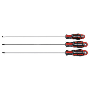 Sealey GripMAX Screwdriver Set Long 3pc (Premier)