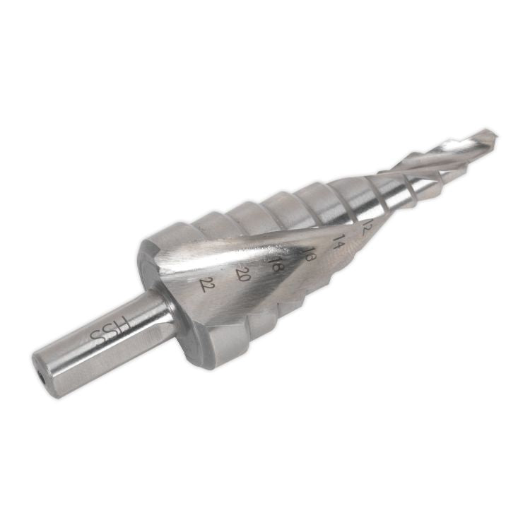 Sealey HSS 4341 Step Drill Bit 4-22mm Spiral Flute