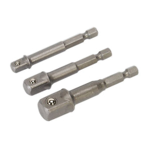 Sealey Socket Adaptor Set 3pc Power Tool (Premier)