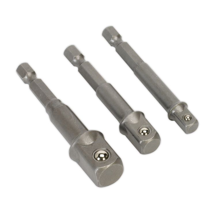 Sealey Socket Adaptor Set 3pc Power Tool (Premier)