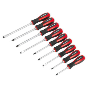 Sealey Screwdriver Set 9pc Hammer-Thru (Premier)