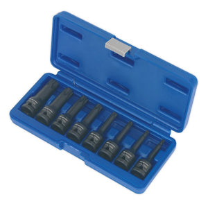 Sealey Impact TRX-Star* Socket Bit Set 8pc 1/2" Sq Drive (Premier)