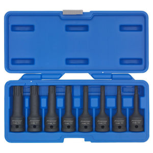 Sealey Impact TRX-Star* Socket Bit Set 8pc 1/2" Sq Drive (Premier)