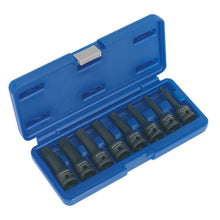 Load image into Gallery viewer, Sealey Impact Spline Socket Bit Set 8pc 1/2&quot; Sq Drive (Premier)
