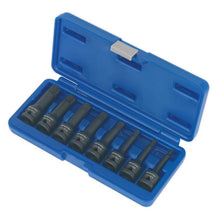 Load image into Gallery viewer, Sealey Impact Spline Socket Bit Set 8pc 1/2&quot; Sq Drive (Premier)
