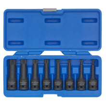 Load image into Gallery viewer, Sealey Impact Spline Socket Bit Set 8pc 1/2&quot; Sq Drive (Premier)
