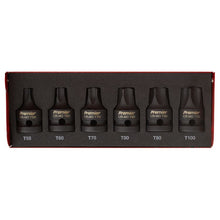 Load image into Gallery viewer, Sealey Impact TRX-Star* Socket Bit Set 6pc 1/2&quot; Sq Drive (Premier)
