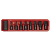 Load image into Gallery viewer, Sealey Impact Spline Bit &amp; Holder Set 9pc 1/2&quot; Sq Drive (Premier)
