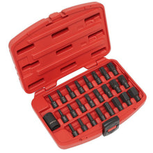 Load image into Gallery viewer, Sealey Impact TRX-Star*/Hex/Spline Bit Set 25pc 1/2&quot; Sq Drive (Premier)
