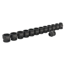 Load image into Gallery viewer, Sealey Impact Socket Set 13pc 1/2&quot; Sq Drive Low Profile Metric (Premier)
