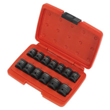 Load image into Gallery viewer, Sealey Impact Socket Set 13pc 1/2&quot; Sq Drive Low Profile Metric (Premier)
