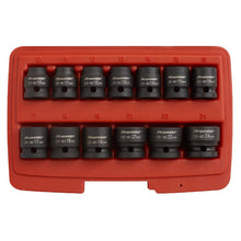 Load image into Gallery viewer, Sealey Impact Socket Set 13pc 1/2&quot; Sq Drive Low Profile Metric (Premier)
