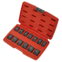 Load image into Gallery viewer, Sealey Impact Socket Set 13pc 1/2&quot; Sq Drive Total Drive (Premier)
