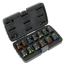 Load image into Gallery viewer, Sealey Impact Socket Set 13pc 1/2&quot; Sq Drive Metric Colour-Coded (Premier)
