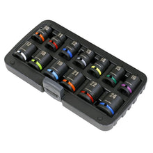 Load image into Gallery viewer, Sealey Impact Socket Set 13pc 1/2&quot; Sq Drive Metric Colour-Coded (Premier)
