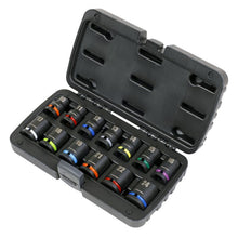 Load image into Gallery viewer, Sealey Impact Socket Set 13pc 1/2&quot; Sq Drive Metric Colour-Coded (Premier)
