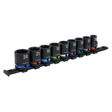 Load image into Gallery viewer, Sealey Impact Socket Set 9pc 1/2&quot; Sq Drive Metric (Premier)
