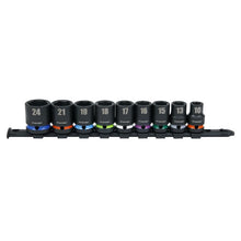 Load image into Gallery viewer, Sealey Impact Socket Set 9pc 1/2&quot; Sq Drive Metric (Premier)
