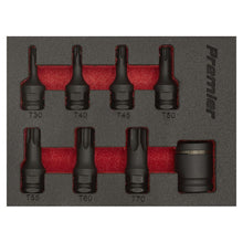 Load image into Gallery viewer, Sealey Impact TRX-Star* Socket Bit Set 8pc 3/8&quot; Sq Drive (Premier)
